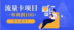 正规手机流量卡项目，一单利润100+，月入过万！人人可做（推广技术+正规渠道）