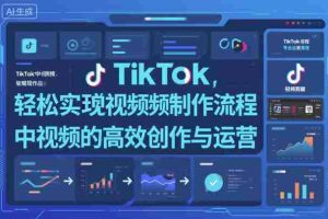 TikTok中视频制做流程，轻松实现Tk中视频的高效创作与运营